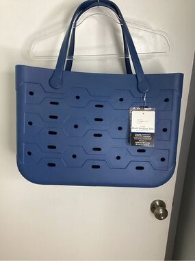 Mainstays Blue Silicone Large Multi-Purpose EVA Flex Tote